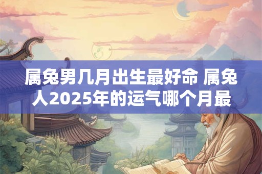 属兔男几月出生最好命 属兔人2025年的运气哪个月最好