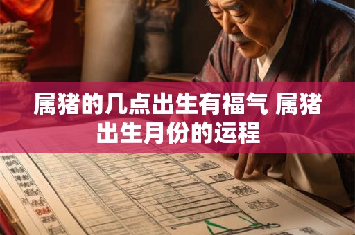 属猪的几点出生有福气 属猪出生月份的运程