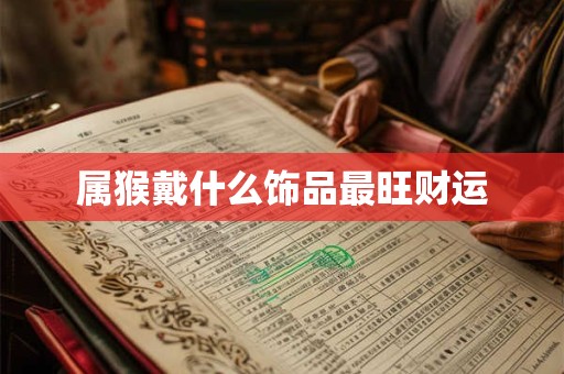 属猴戴什么饰品最旺财运