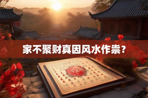 家不聚财真因风水作祟？