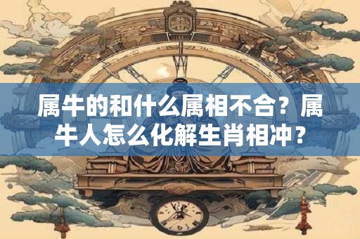 属牛的和什么属相不合？属牛人怎么化解生肖相冲？