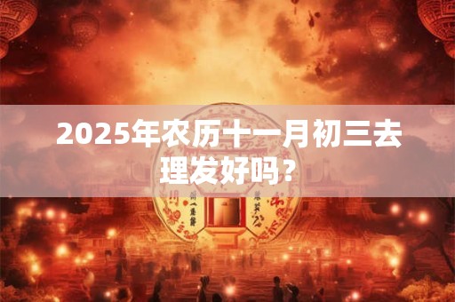 2025年农历十一月初三去理发好吗？