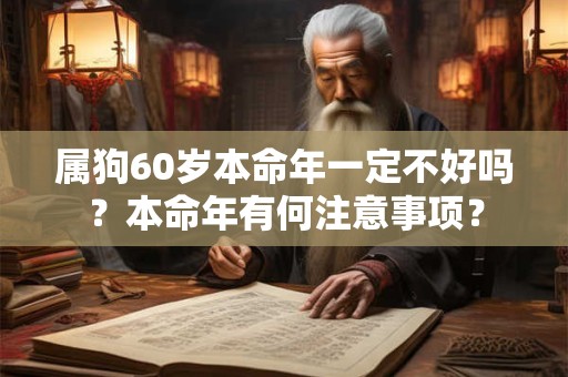 属狗60岁本命年一定不好吗？本命年有何注意事项？
