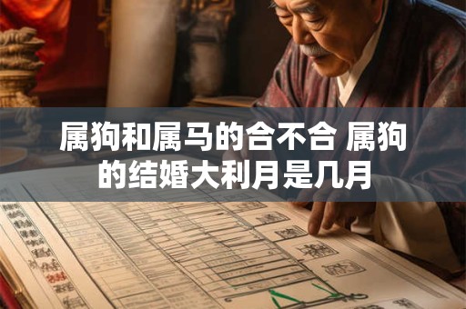 属狗和属马的合不合 属狗的结婚大利月是几月