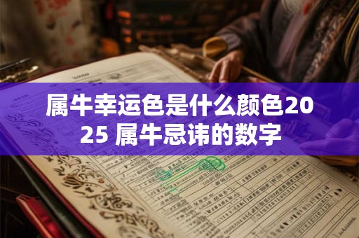 属牛幸运色是什么颜色2025 属牛忌讳的数字