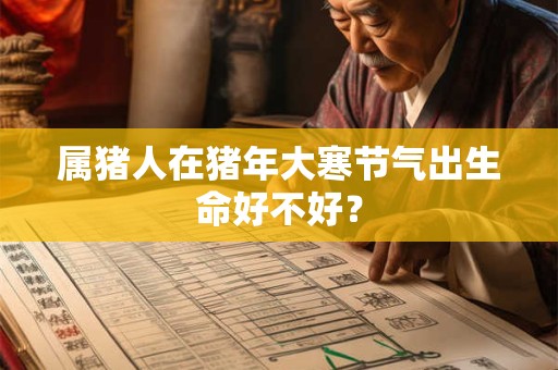 属猪人在猪年大寒节气出生命好不好？
