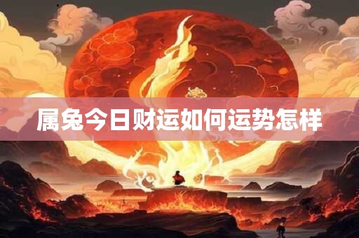 属兔今日财运如何运势怎样