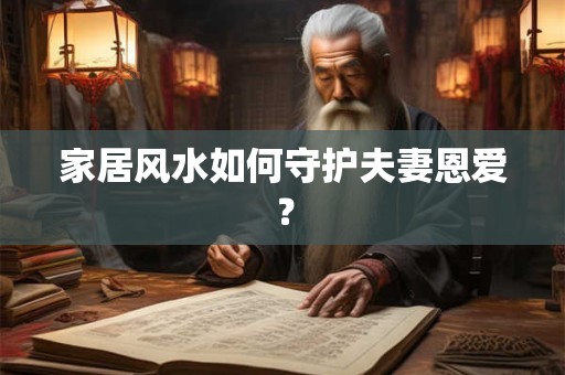 家居风水如何守护夫妻恩爱？