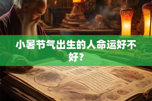 小暑节气出生的人命运好不好？