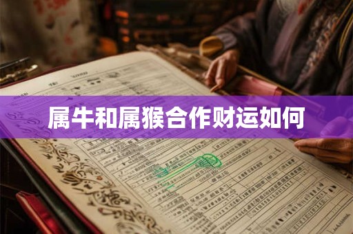 属牛和属猴合作财运如何