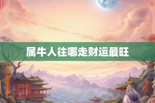 属牛人往哪走财运最旺