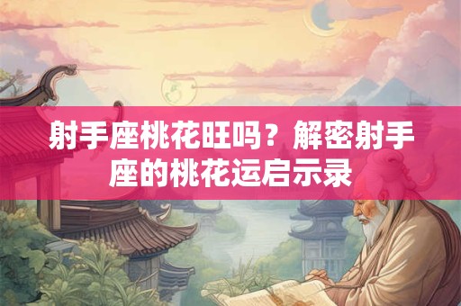 射手座桃花旺吗？解密射手座的桃花运启示录