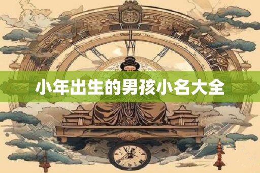 小年出生的男孩小名大全
