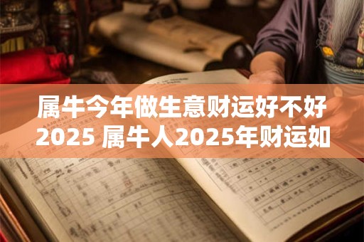 属牛今年做生意财运好不好2025 属牛人2025年财运如何
