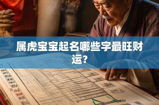 属虎宝宝起名哪些字最旺财运？
