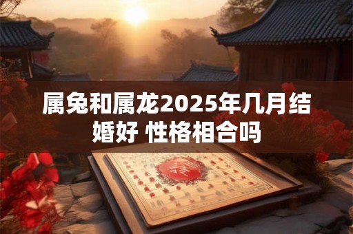 属兔和属龙2025年几月结婚好 性格相合吗