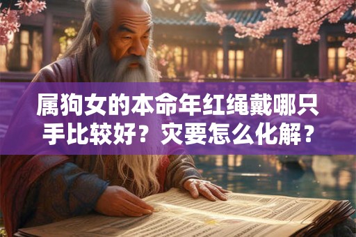 属狗女的本命年红绳戴哪只手比较好？灾要怎么化解？