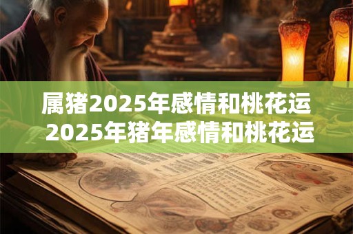 属猪2025年感情和桃花运 2025年猪年感情和桃花运如何
