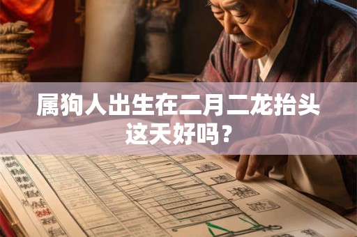 属狗人出生在二月二龙抬头这天好吗？