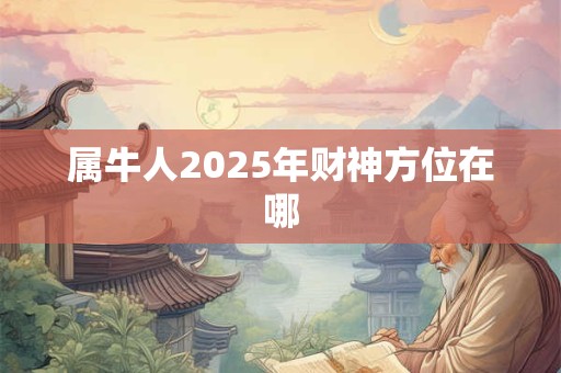 属牛人2025年财神方位在哪