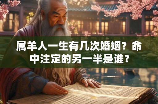 属羊人一生有几次婚姻?命中注定的另一半是谁? 属羊人一生有几次婚姻?命中注定的另一半是谁?