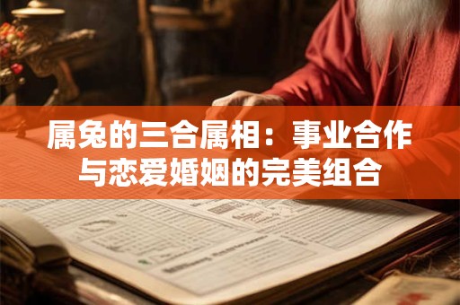 属兔的三合属相：事业合作与恋爱婚姻的完美组合