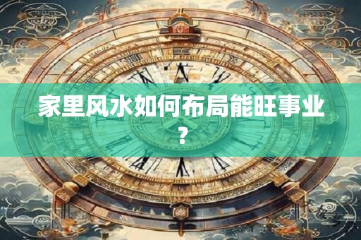 家里风水如何布局能旺事业？