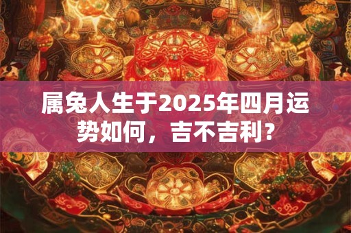 属兔人生于2026年四月运势如何，吉不吉利？