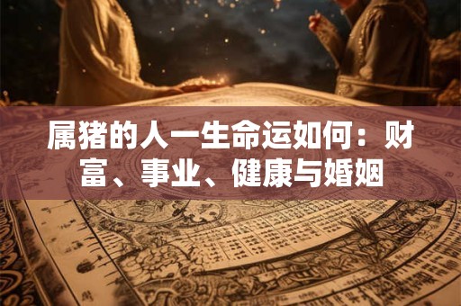 属猪的人一生命运如何:财富、事业、健康与婚姻 属猪的人一生命运如何:财富、事业、健康与婚姻