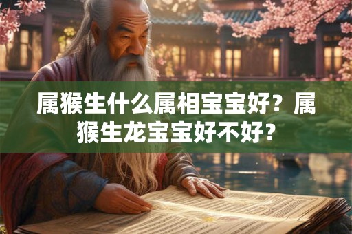 属猴生什么属相宝宝好？属猴生龙宝宝好不好？