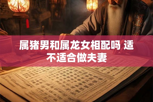 属猪男和属龙女相配吗 适不适合做夫妻