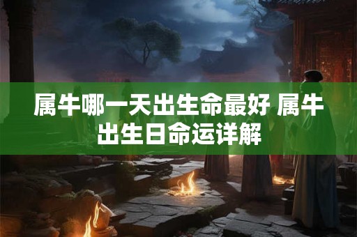 属牛哪一天出生命最好 属牛出生日命运详解