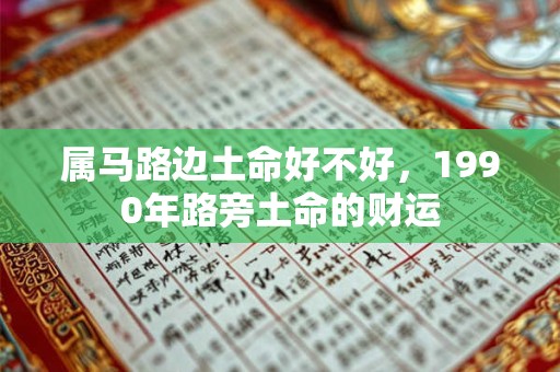 属马路边土命好不好，1990年路旁土命的财运