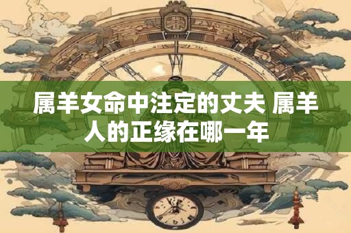 属羊女命中注定的丈夫 属羊人的正缘在哪一年