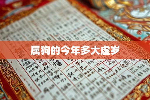 属狗的今年多大虚岁 属狗的今年多大虚岁