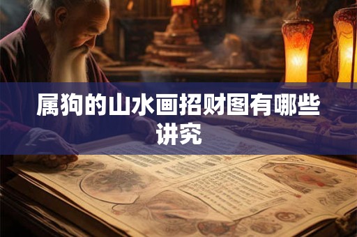 属狗的山水画招财图有哪些讲究