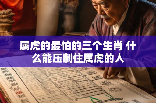 属虎的最怕的三个生肖 什么能压制住属虎的人
