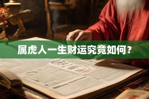 属虎人一生财运究竟如何？