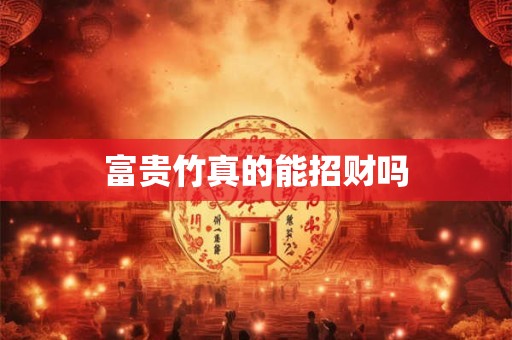 富贵竹真的能招财吗