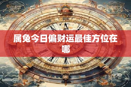详细阅读:属兔今日偏财运最佳方位在哪 属兔今日偏财运最佳方位在哪