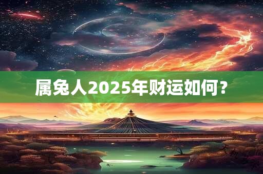 属兔人2025年财运如何？