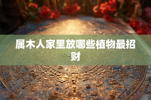 属木人家里放哪些植物最招财