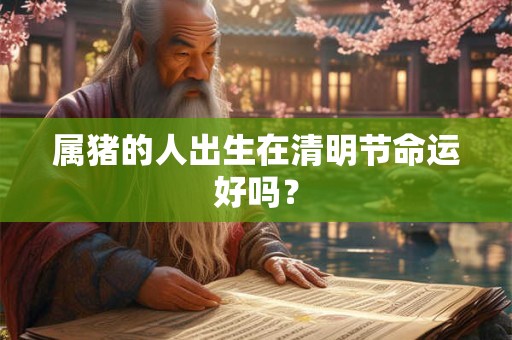 属猪的人出生在清明节命运好吗? 属猪的人出生在清明节命运好吗?
