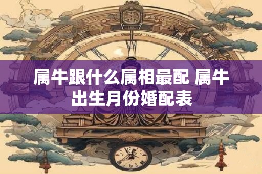 属牛跟什么属相最配 属牛出生月份婚配表