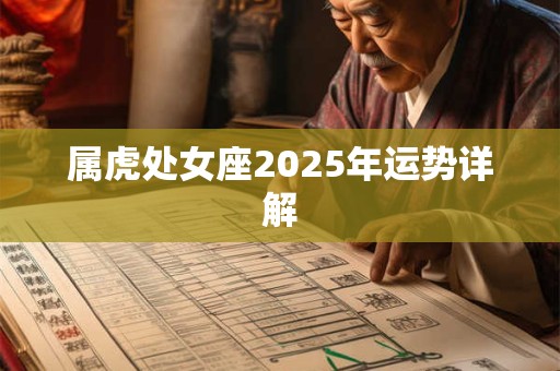 属虎处女座2025年运势详解