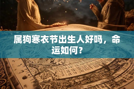 属狗寒衣节出生人好吗，命运如何？