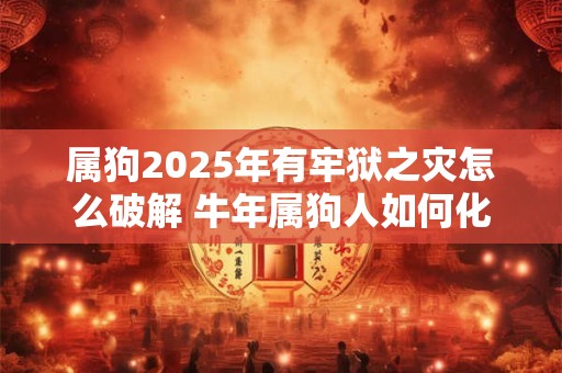 属狗2025年有牢狱之灾怎么破解 牛年属狗人如何化解灾难