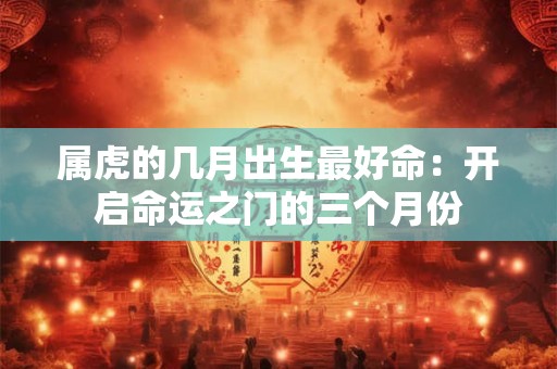 属虎的几月出生最好命:开启命运之门的三个月份 属虎的几月出生最好命:开启命运之门的三个月份