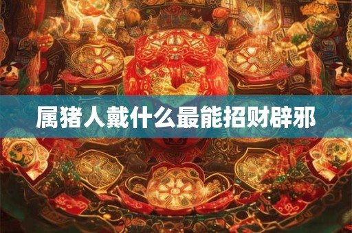 属猪人戴什么最能招财辟邪