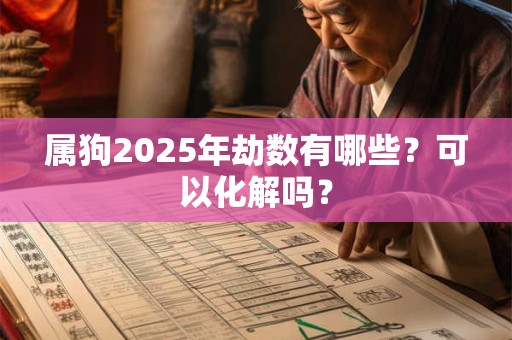 属狗2025年劫数有哪些？可以化解吗？
